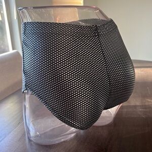 American Apparel Black and Silver Booty Shorts - NEW - Never Worn - S Small